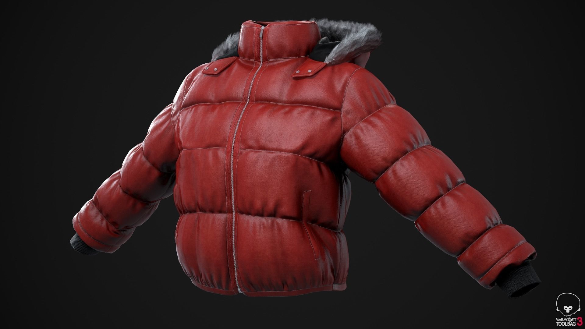 Black and red jackets Low-poly 3D model_21