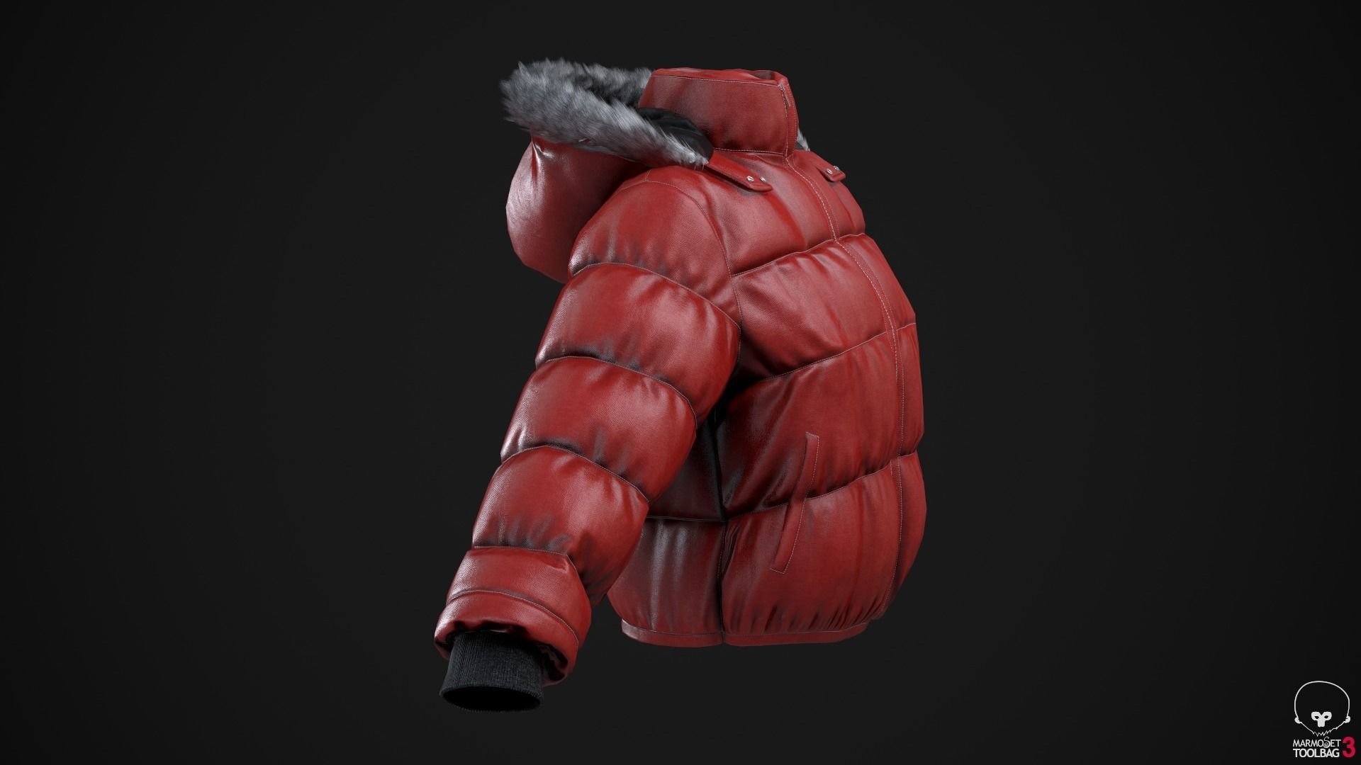 Black and red jackets Low-poly 3D model_25