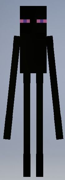 Minecraft Enderman Articulated Figure 3D print model_4