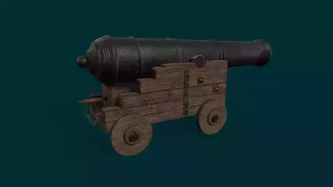 Old ship cannon
