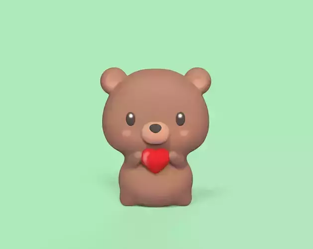 Cute Heart Bear