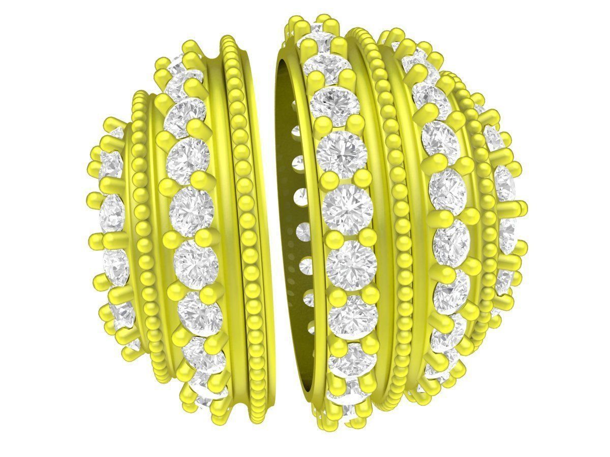 Luxury Diamond Ball Charm 3D Model for Jewelry 6657 3D print model_2