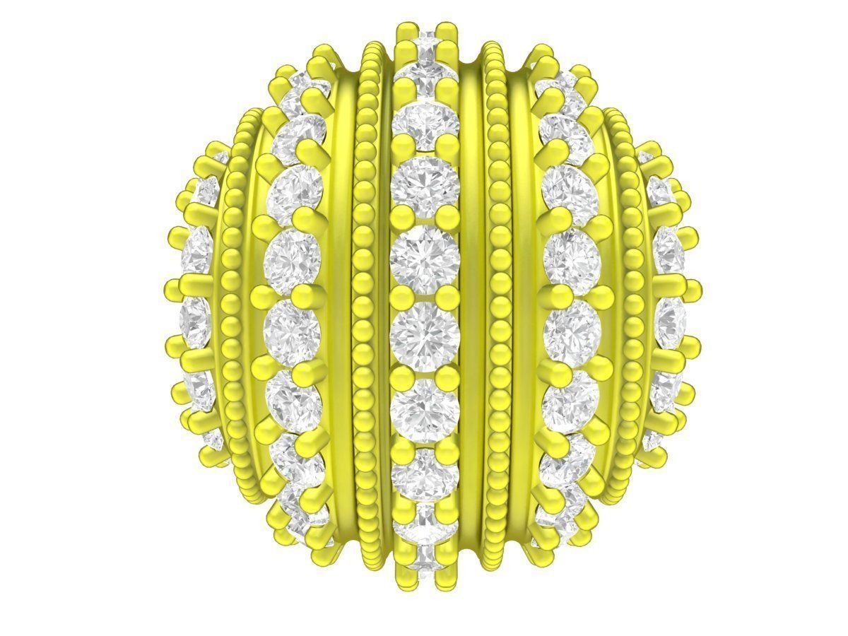 Luxury Diamond Ball Charm 3D Model for Jewelry 6657 3D print model_1