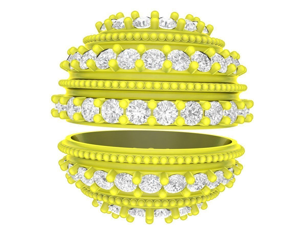 Luxury Diamond Ball Charm 3D Model for Jewelry 6657 3D print model_5