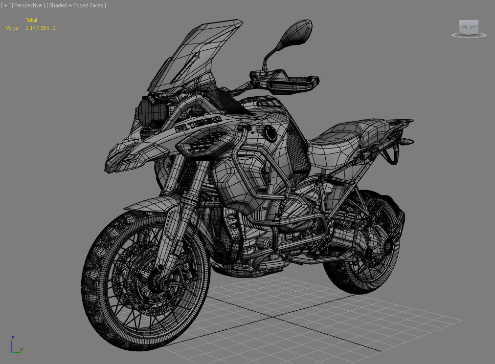 Motorcycle Adventure Enduro Turist 2021 3D model_7
