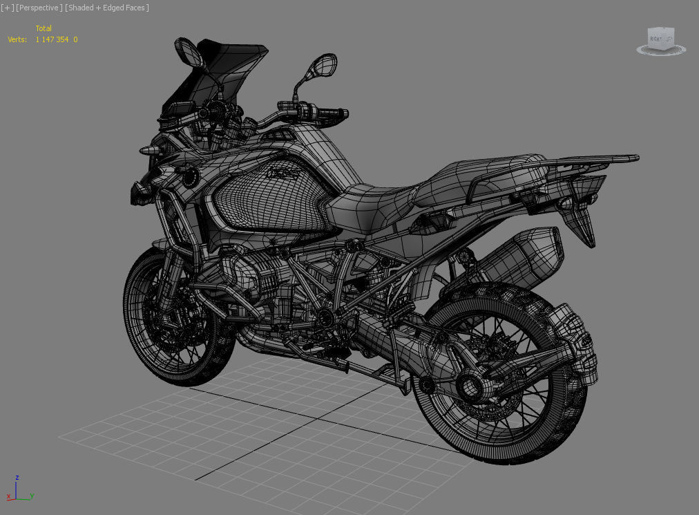 Motorcycle Adventure Enduro Turist 2021 3D model_6
