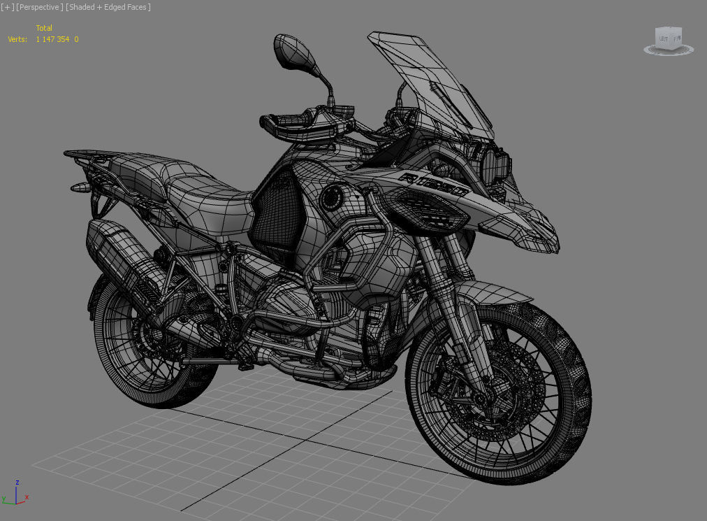 Motorcycle Adventure Enduro Turist 2021 3D model_4