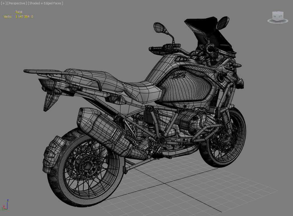 Motorcycle Adventure Enduro Turist 2021 3D model_5