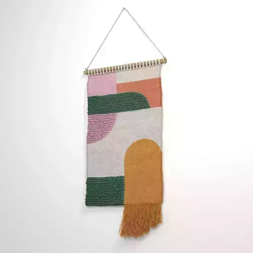 Wall Rug Tapestry 3D model