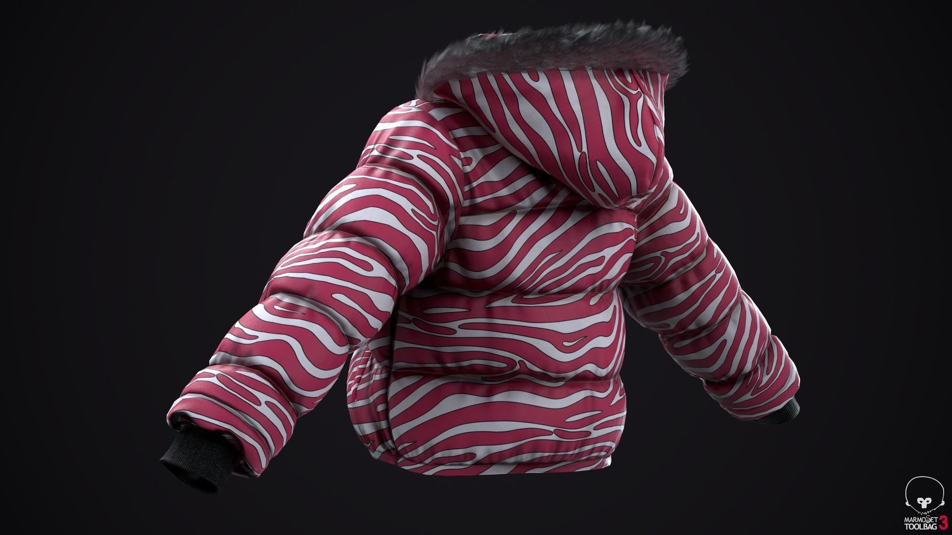 Winter jackets Low-poly 3D model_23