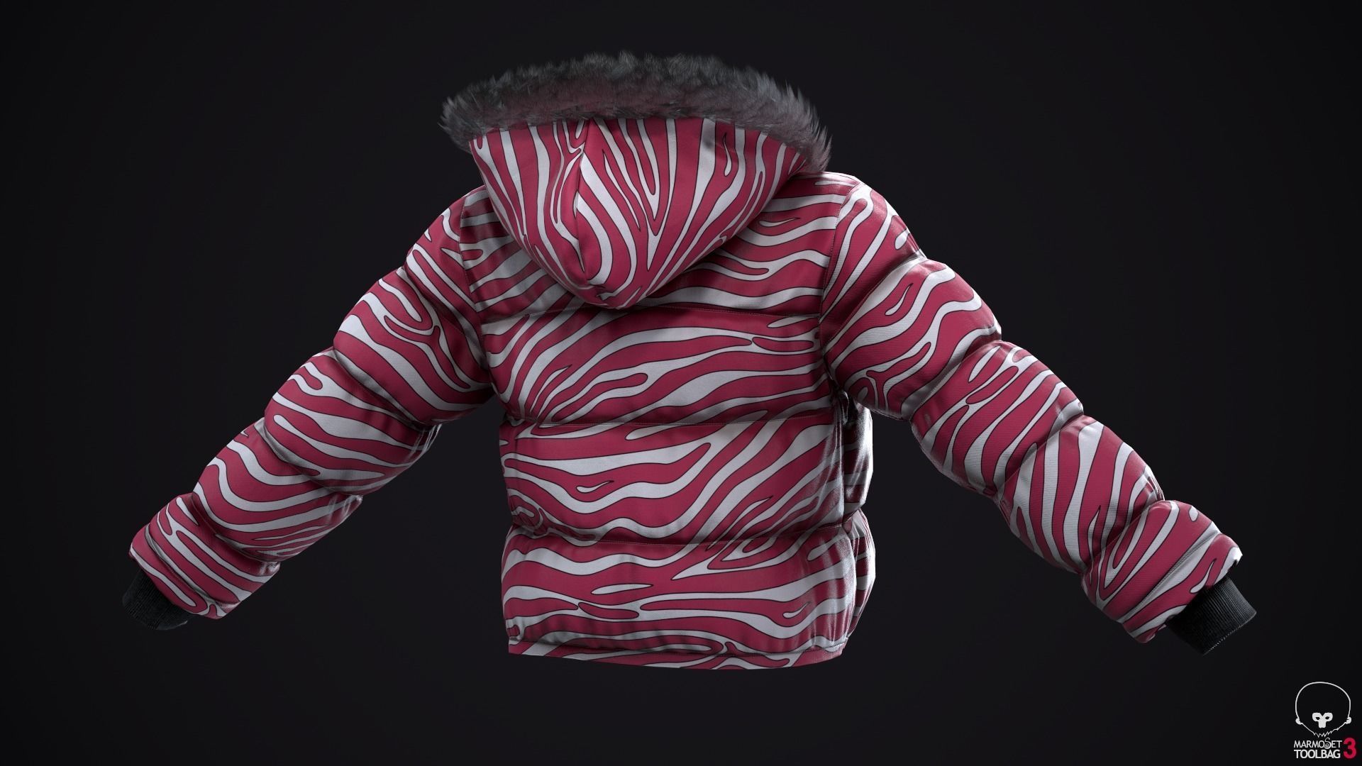 Winter jackets Low-poly 3D model_24