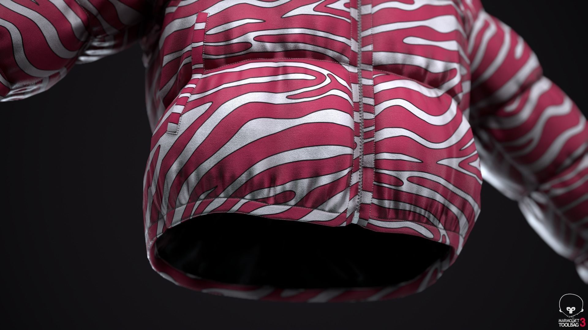 Winter jackets Low-poly 3D model_30