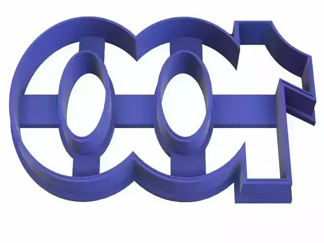 0248 Number 100 cookie cutter