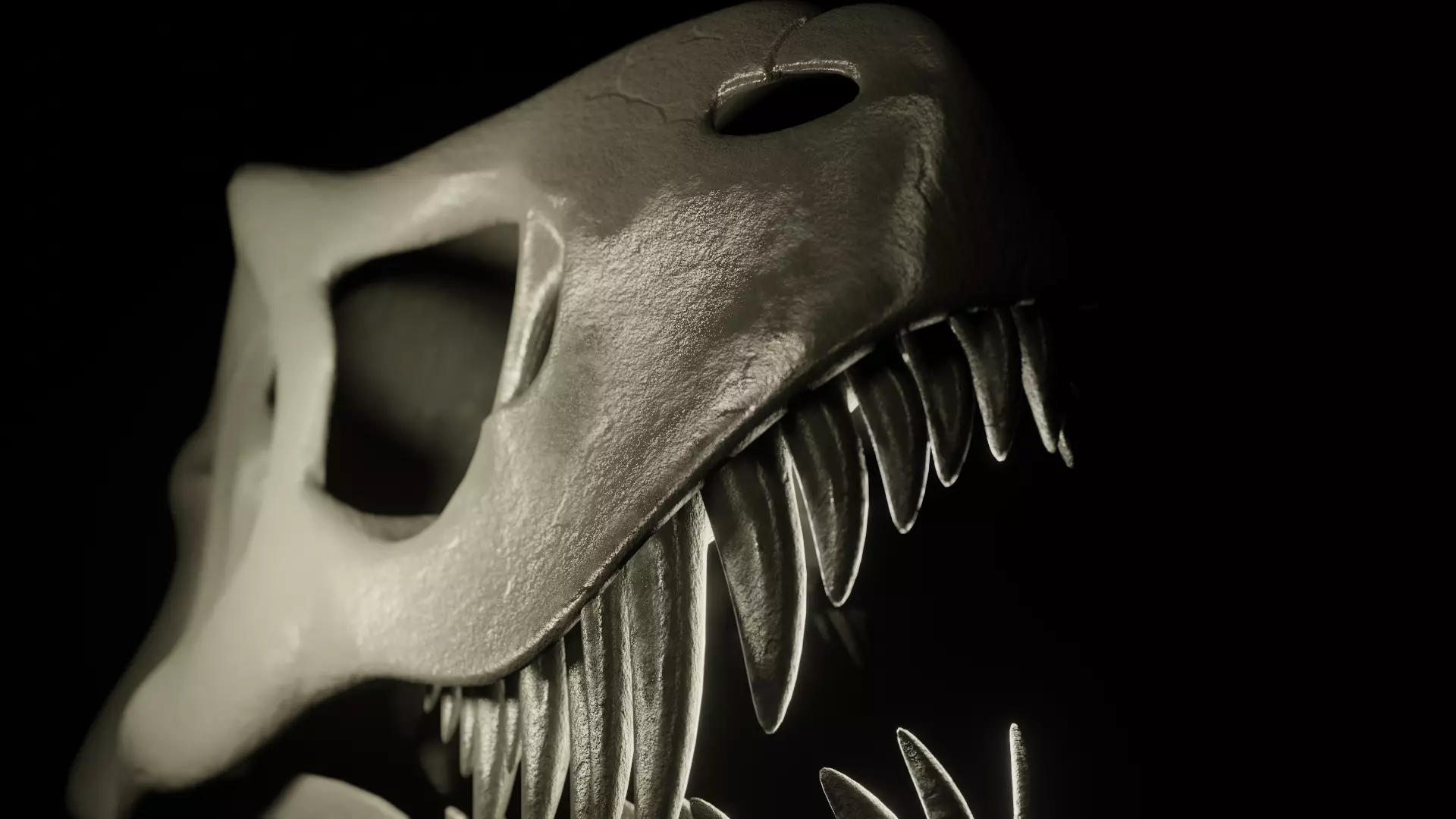 Dino Skull 3D model_0