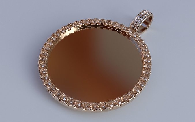 Microprong Picture Pendant - XLarge 3D print model