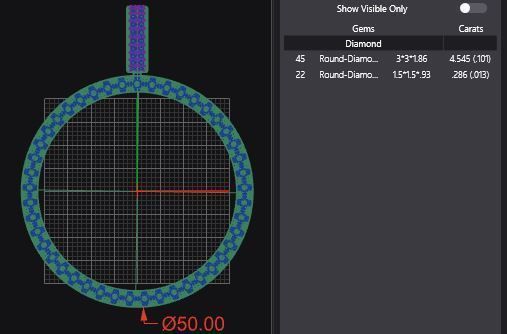 Microprong Picture Pendant - XLarge 3D print model_3
