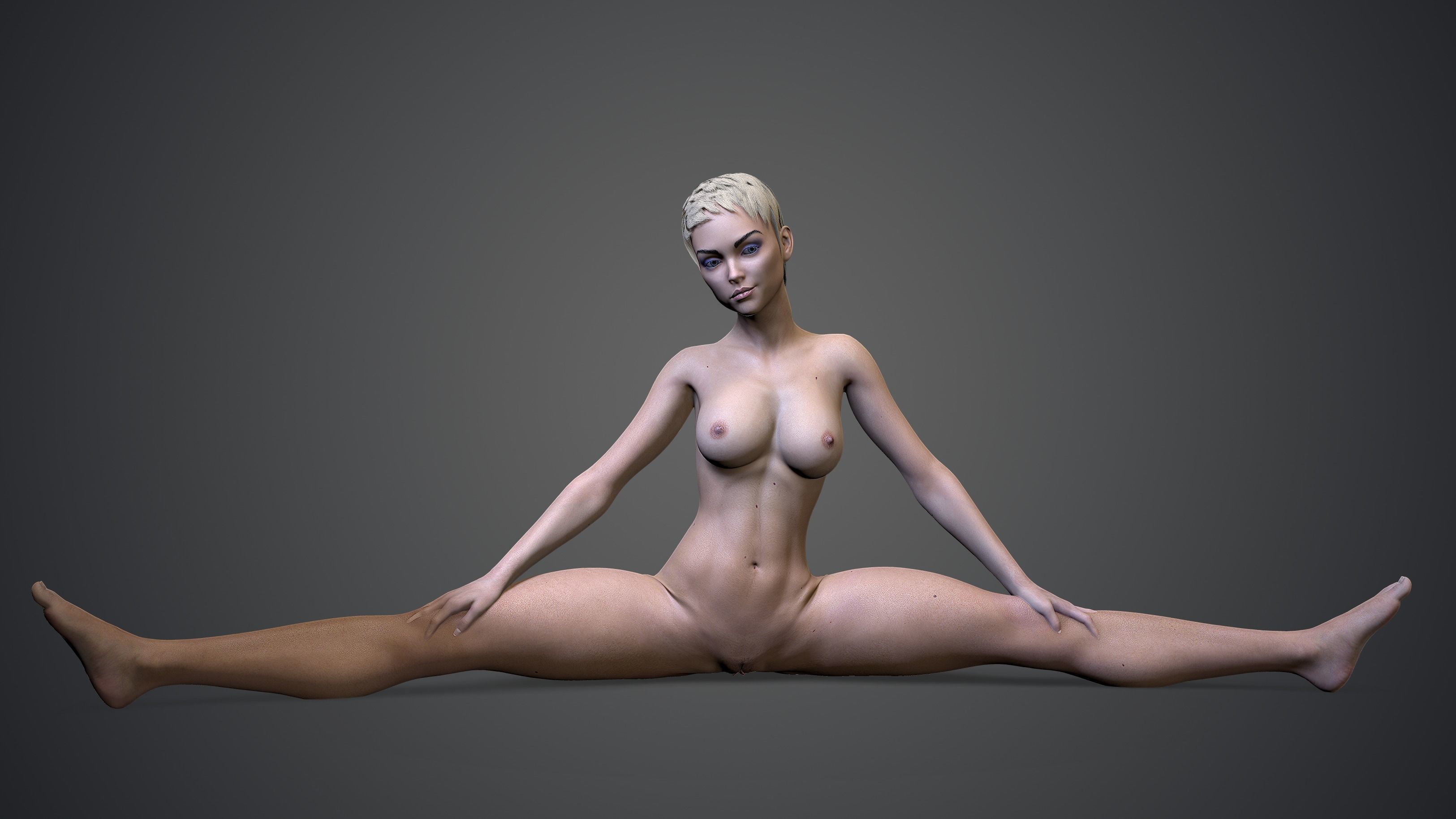 Female low poly model named Maya Low-poly 3D model_11