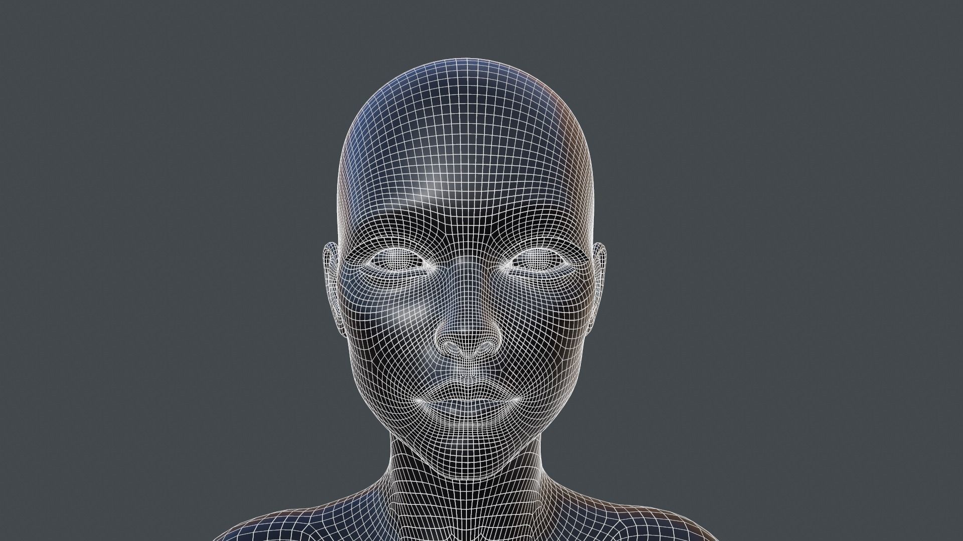 Female low poly model named Maya Low-poly 3D model_18