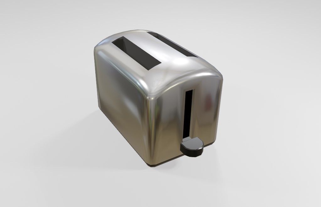 Toaster - Torradeira Low-poly 3D model_15