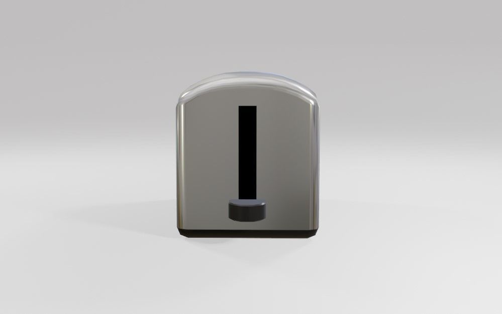 Toaster - Torradeira Low-poly 3D model_11
