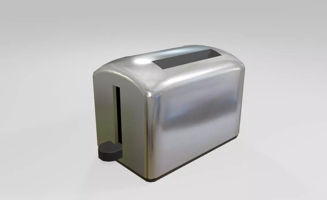 Toaster - Torradeira Low-poly 3D model_0