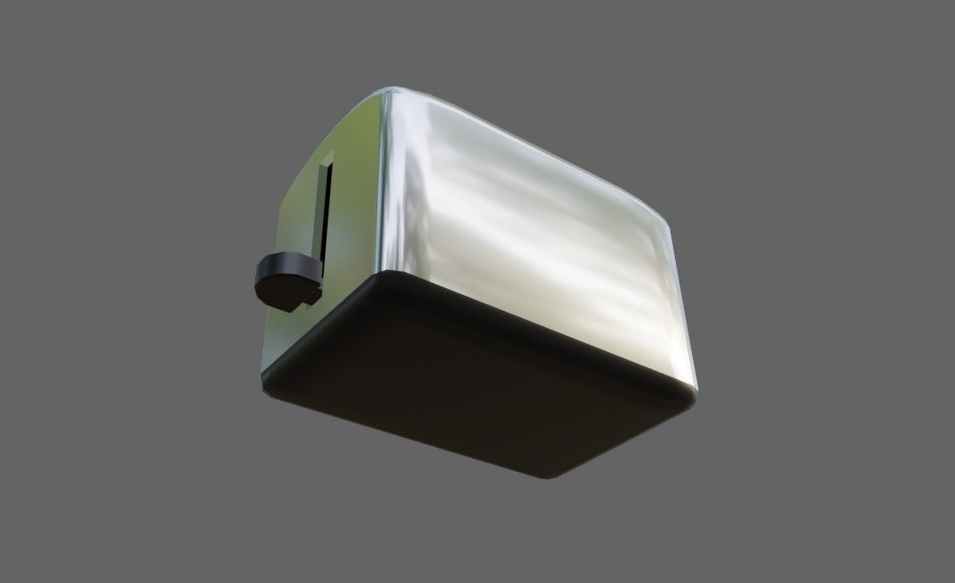 Toaster - Torradeira Low-poly 3D model_7