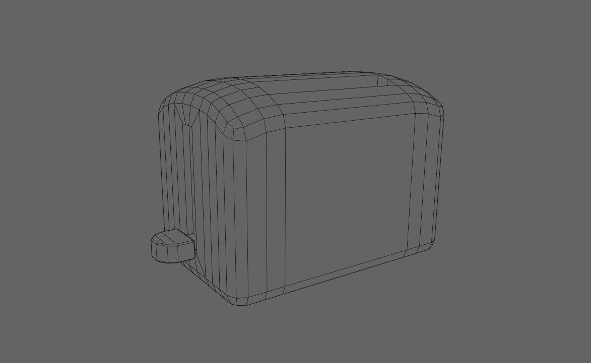 Toaster - Torradeira Low-poly 3D model_21