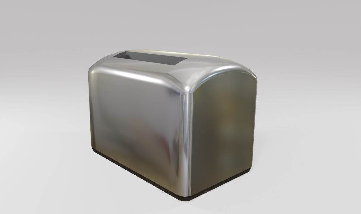 Toaster - Torradeira Low-poly 3D model_12