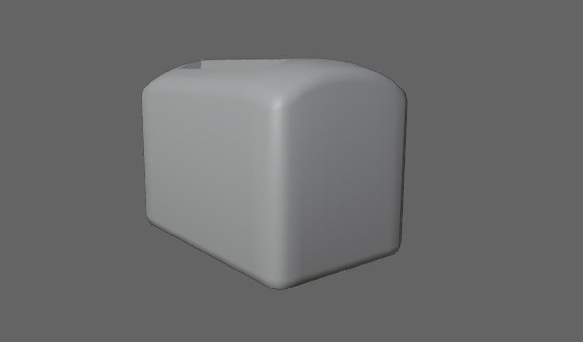 Toaster - Torradeira Low-poly 3D model_17