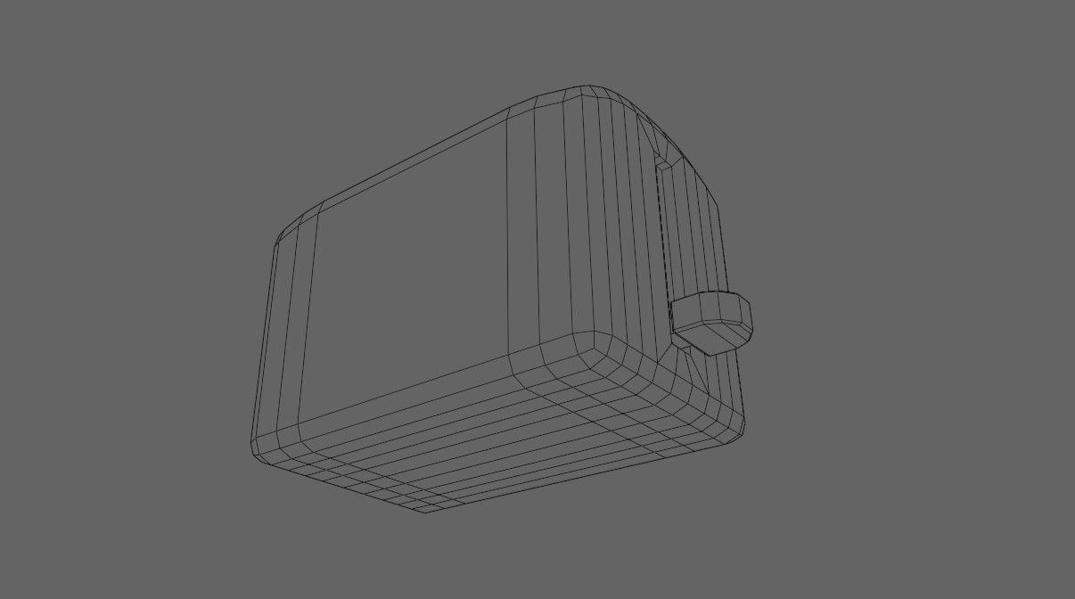 Toaster - Torradeira Low-poly 3D model_20
