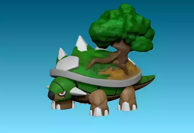 Torterra 3D Printable Figure