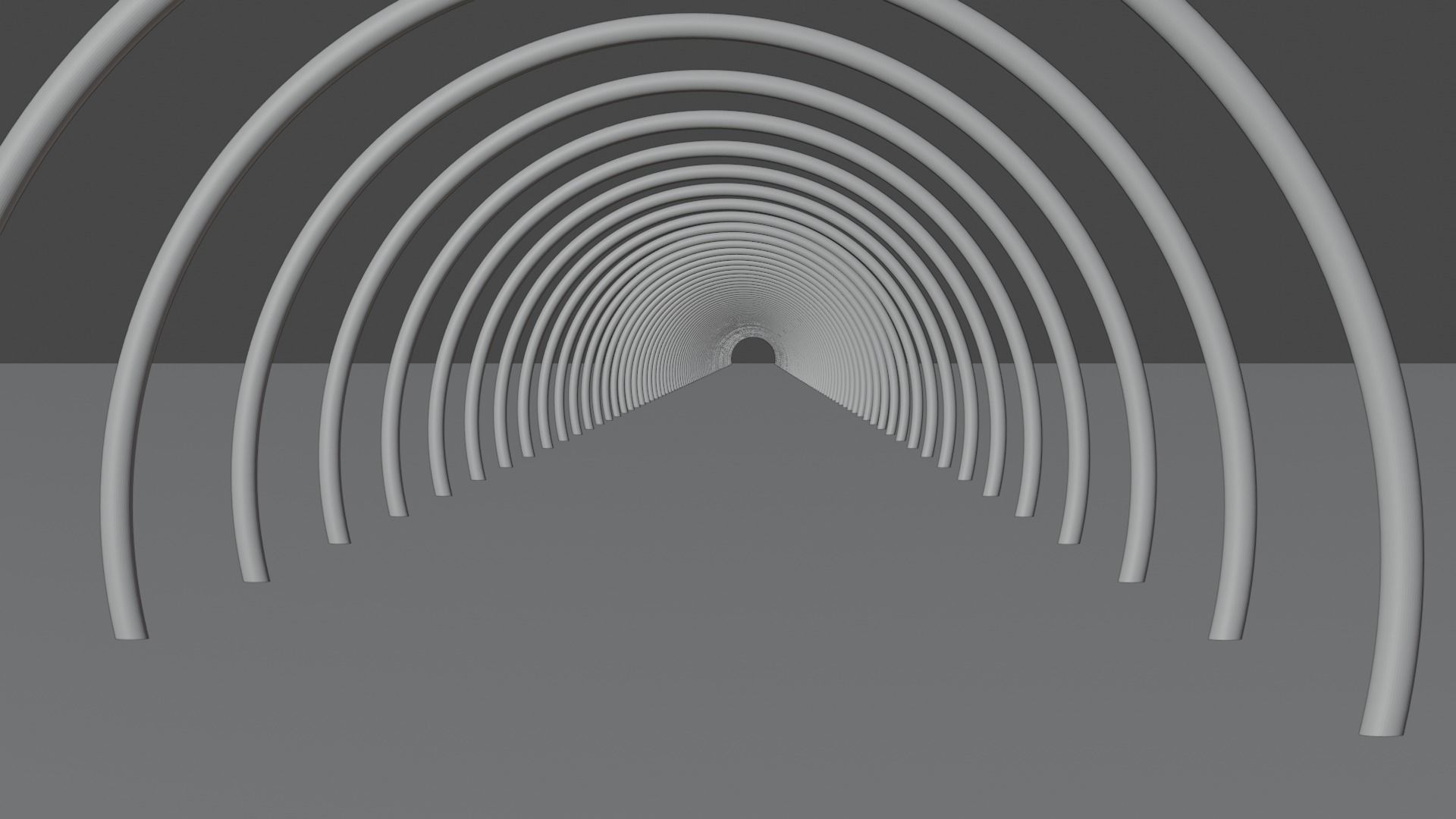 Neon tunnel model Low-poly 3D model_3