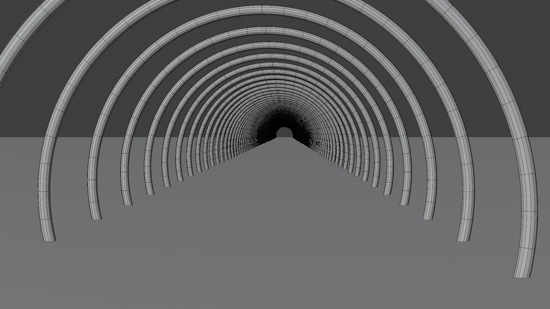 Neon tunnel model Low-poly 3D model_2