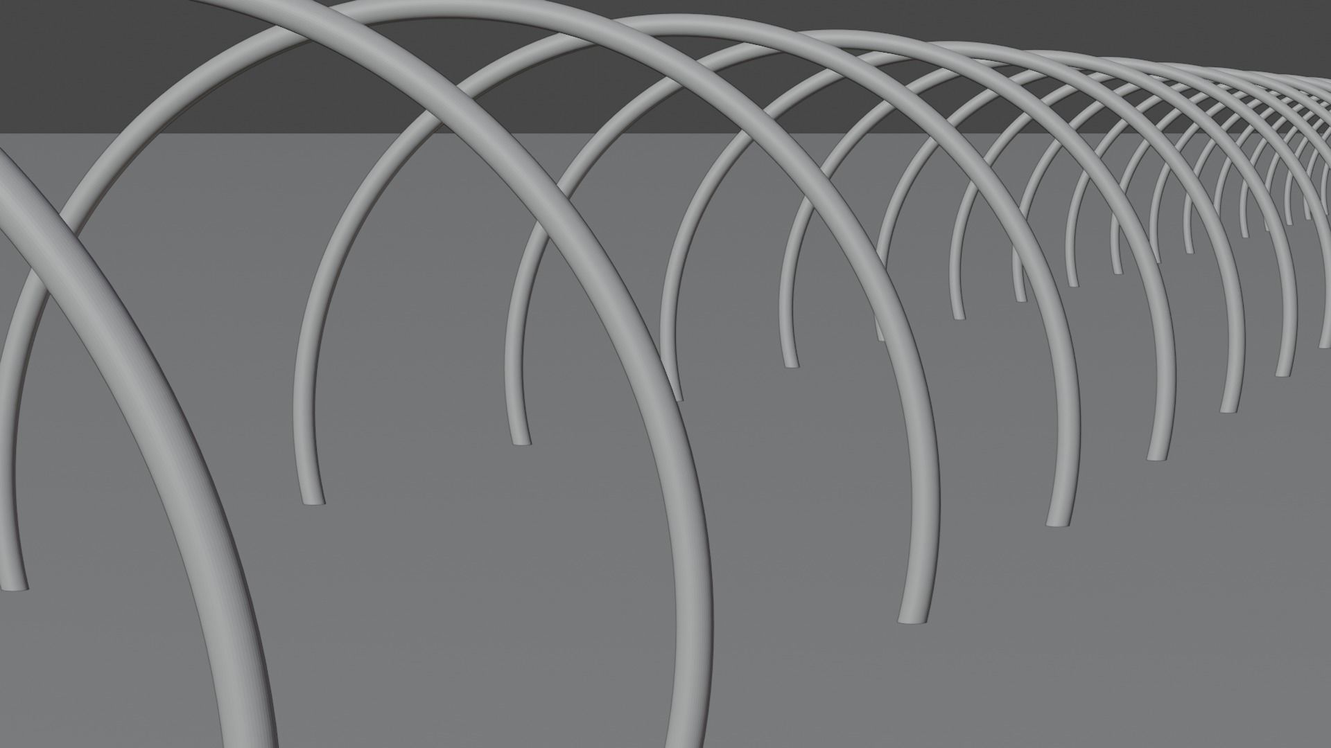 Neon tunnel model Low-poly 3D model_4