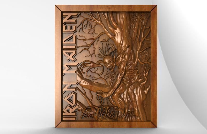 Iron maiden Eddie Fear of the dark CNC 3D print model_4