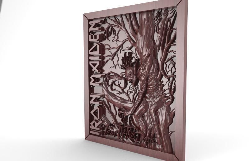 Iron maiden Eddie Fear of the dark CNC 3D print model_7