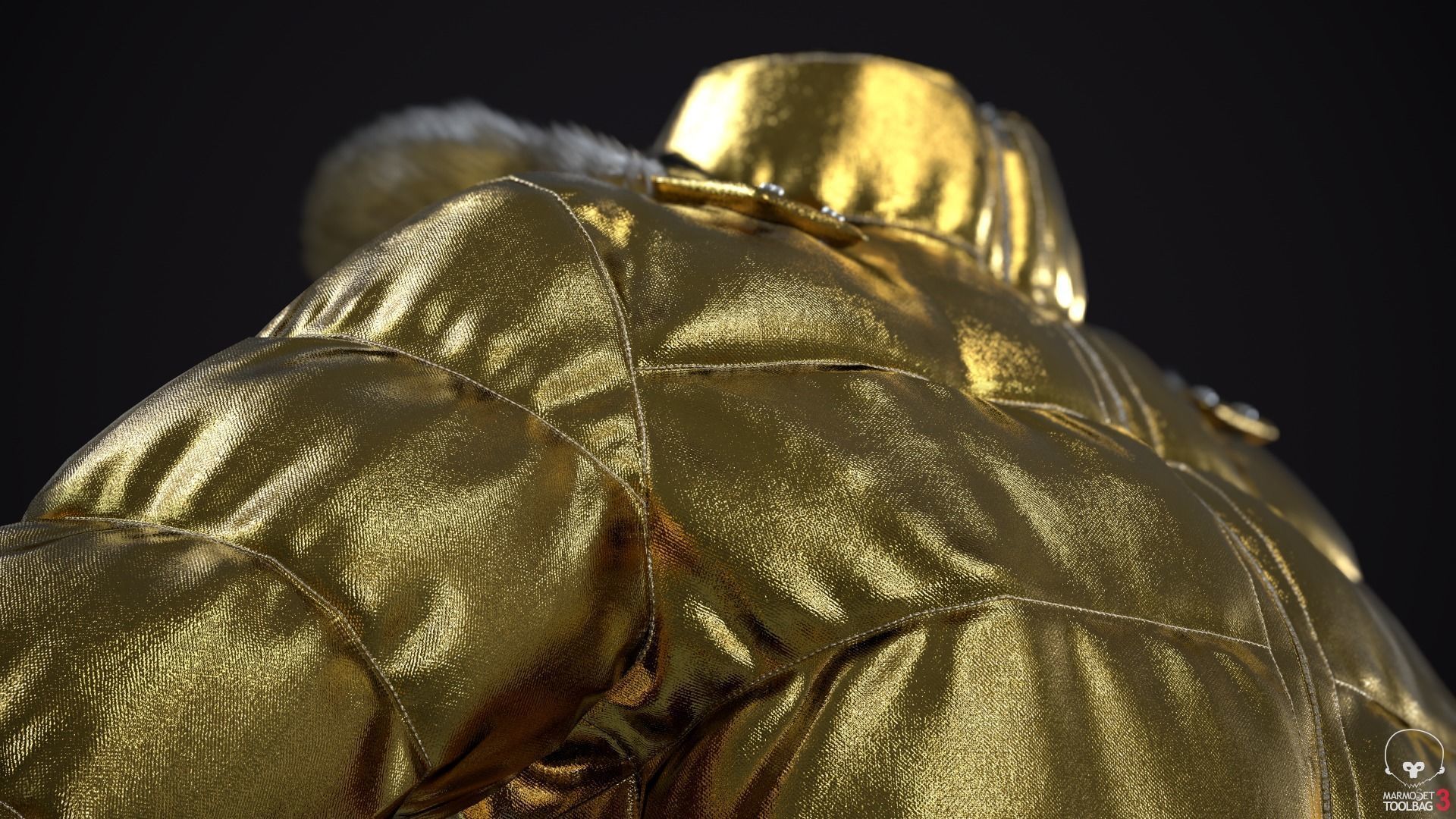 Gold and silver jackets Low-poly 3D model_11