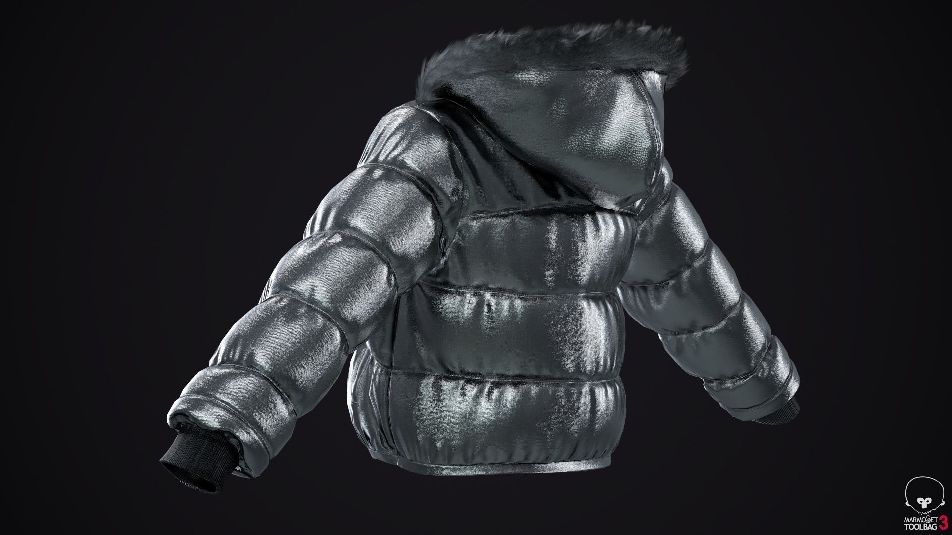 Gold and silver jackets Low-poly 3D model_23