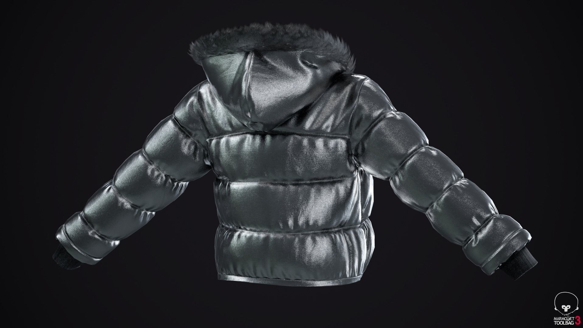 Gold and silver jackets Low-poly 3D model_24