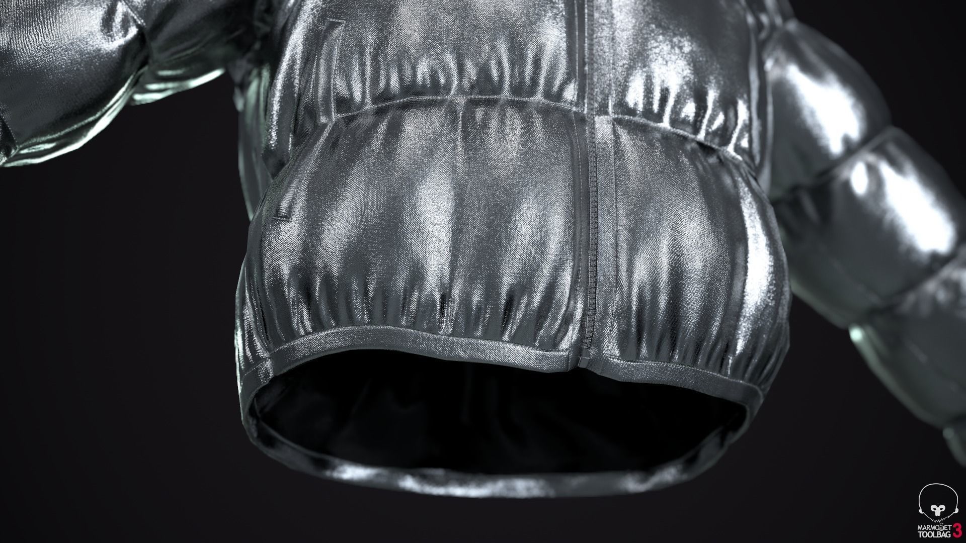 Gold and silver jackets Low-poly 3D model_30