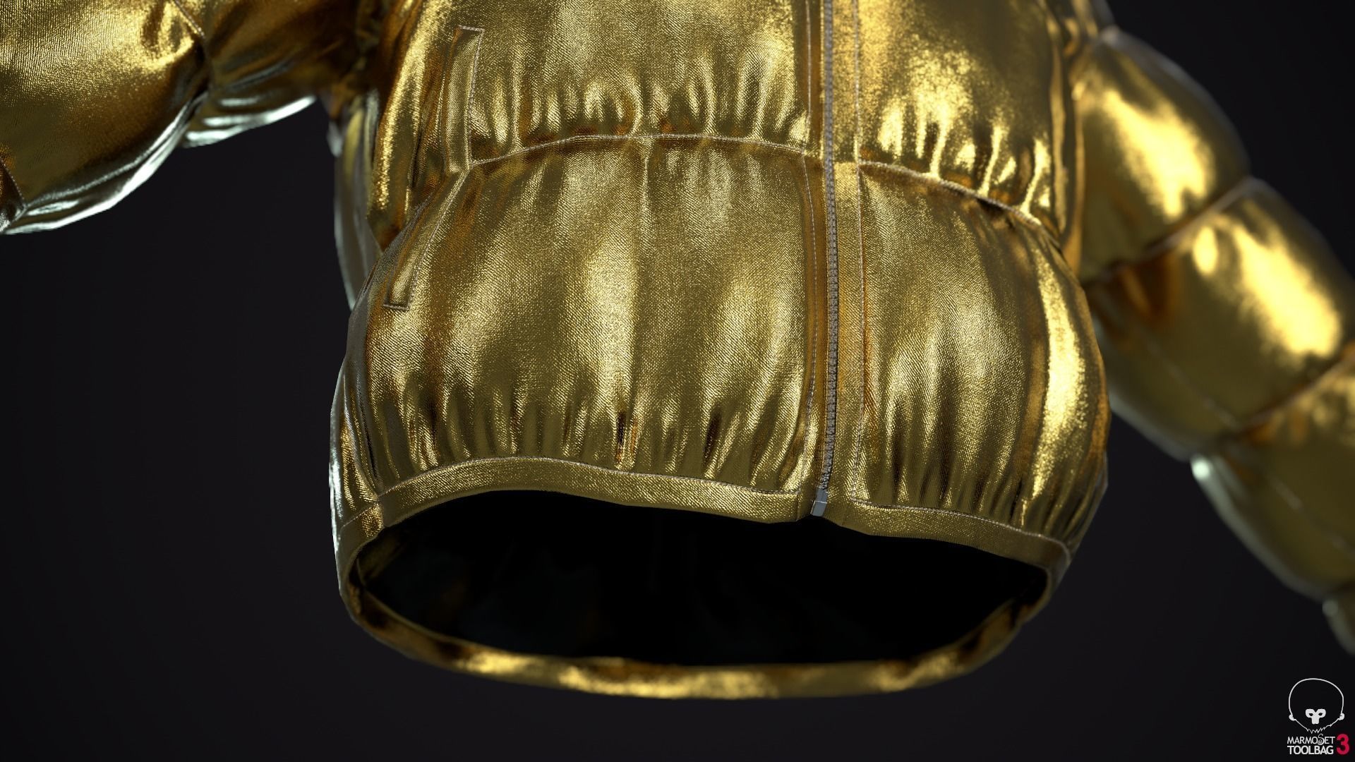 Gold and silver jackets Low-poly 3D model_13
