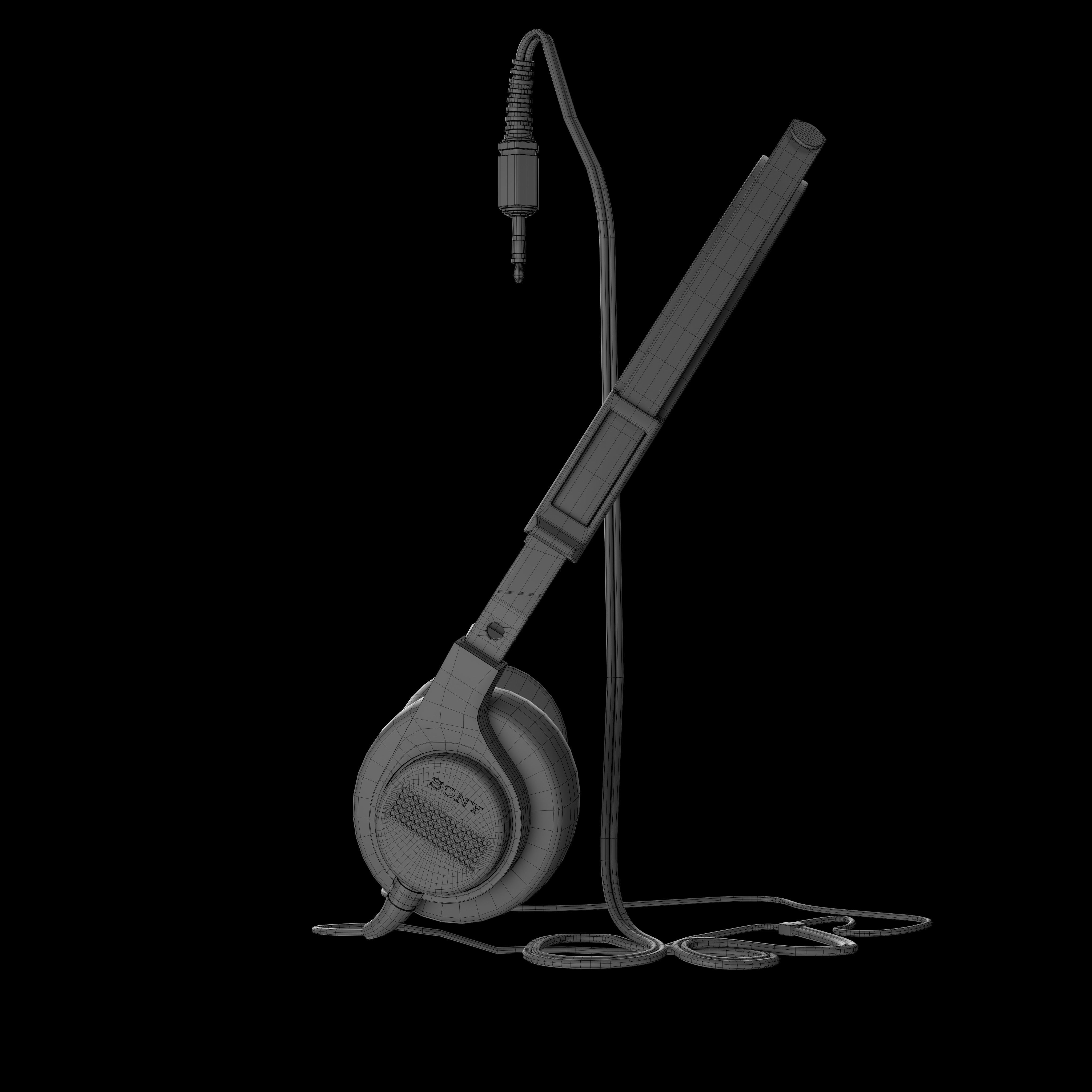 Sony Headphone 3D model_6