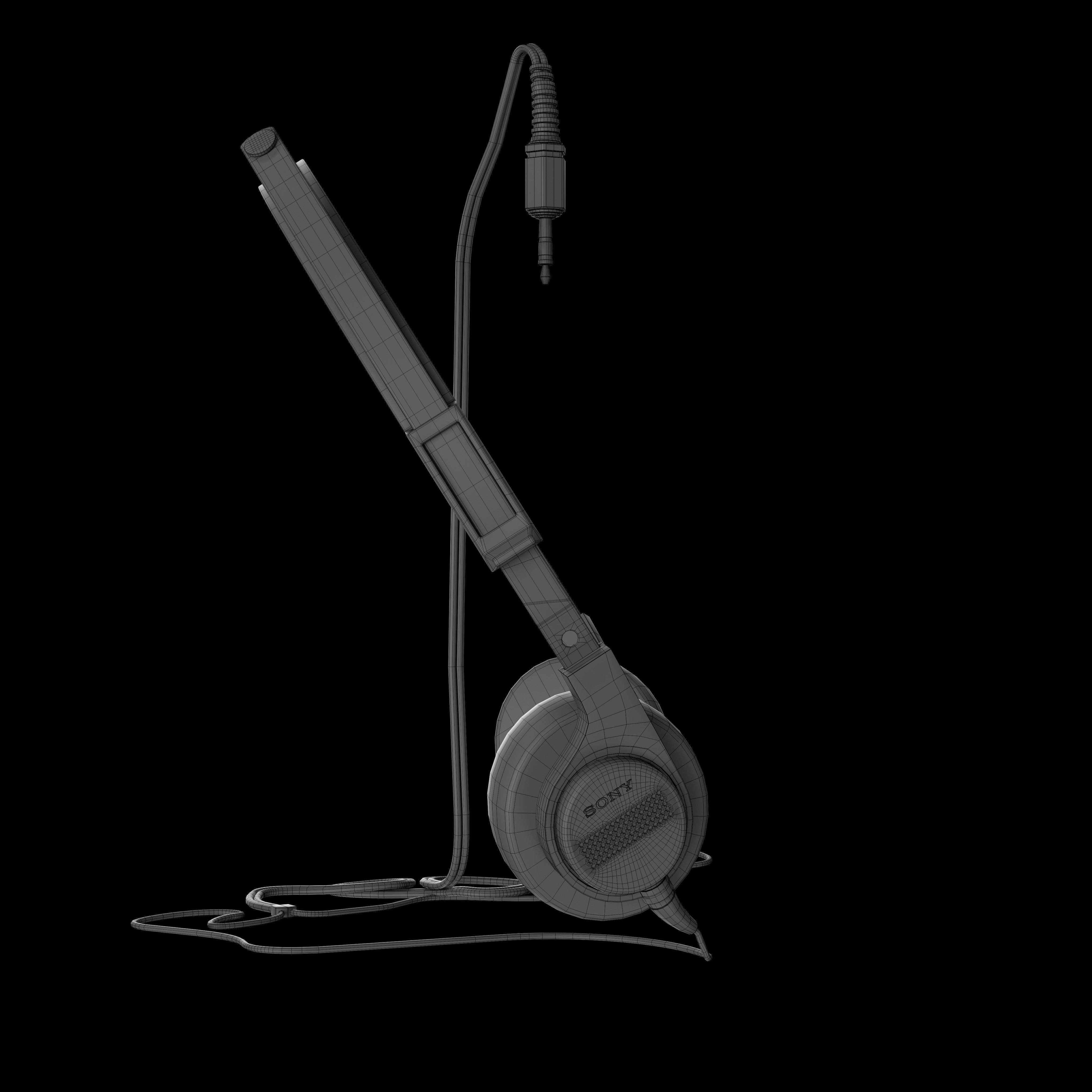 Sony Headphone 3D model_7