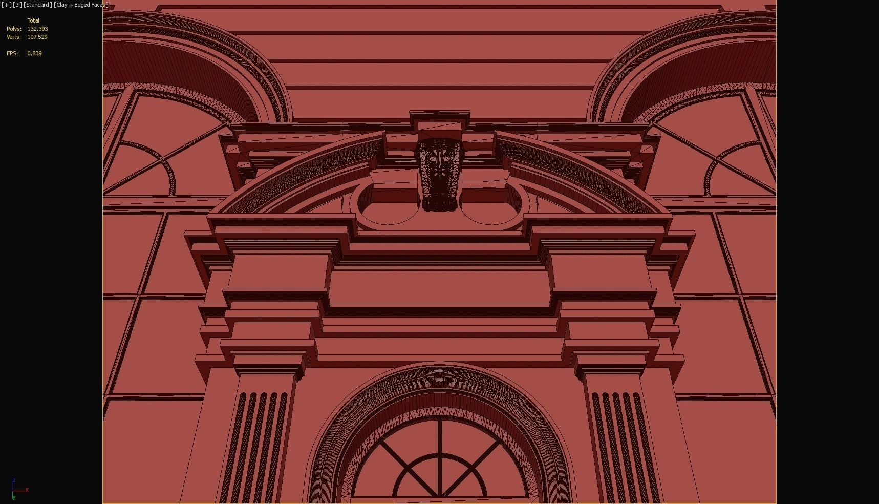 3D model Classic Facade Element VR / AR / low-poly | CGTrader