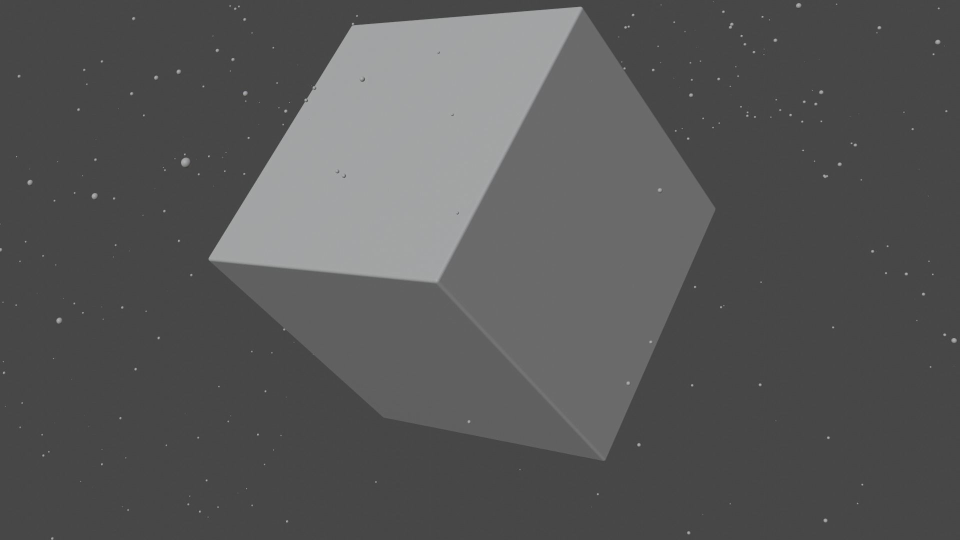 Shiny blue ice cube with animation 3D model_2