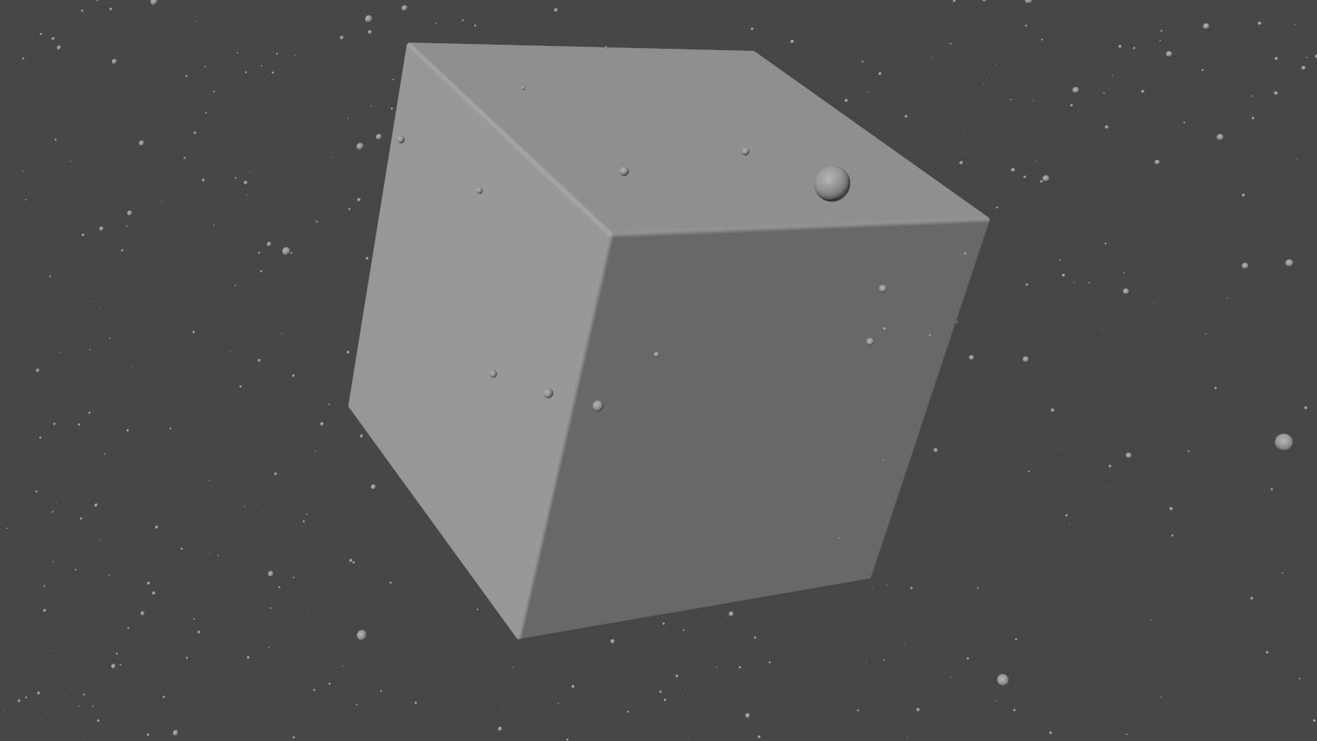 Shiny blue ice cube with animation 3D model_4