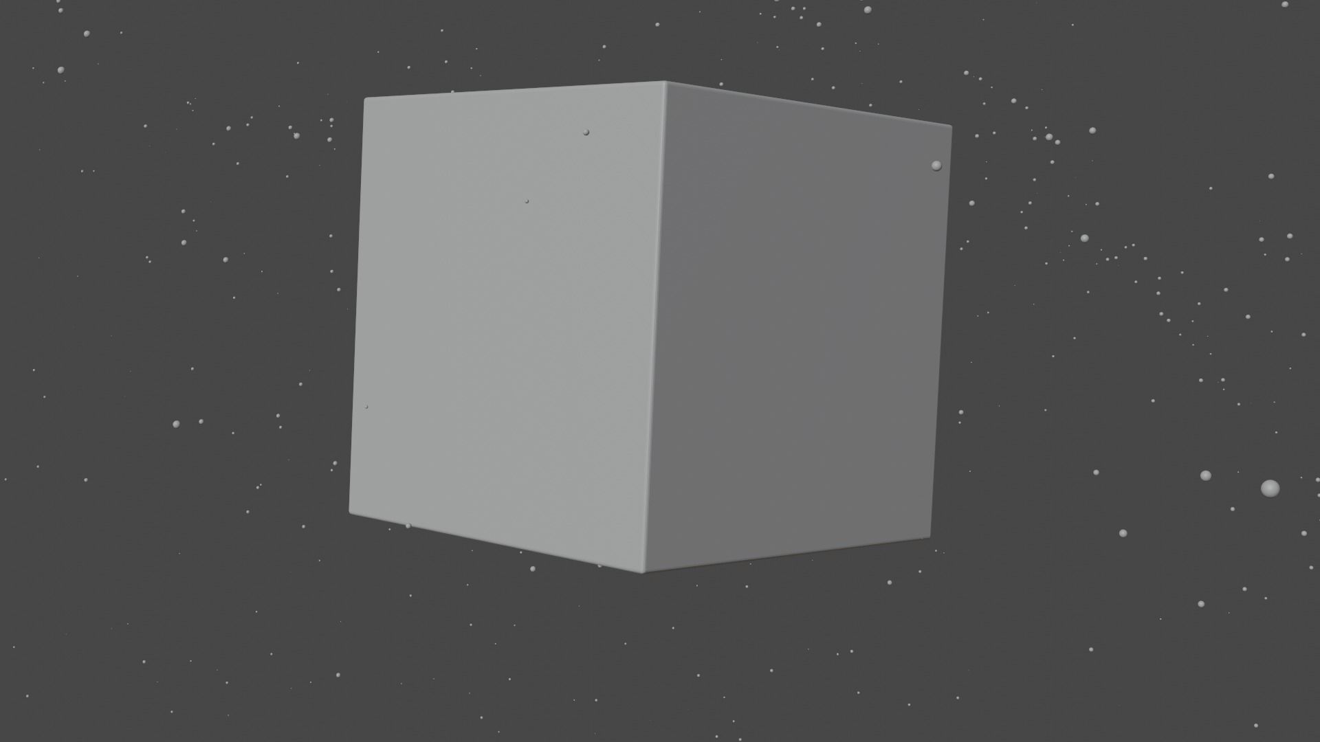 Shiny blue ice cube with animation 3D model_1