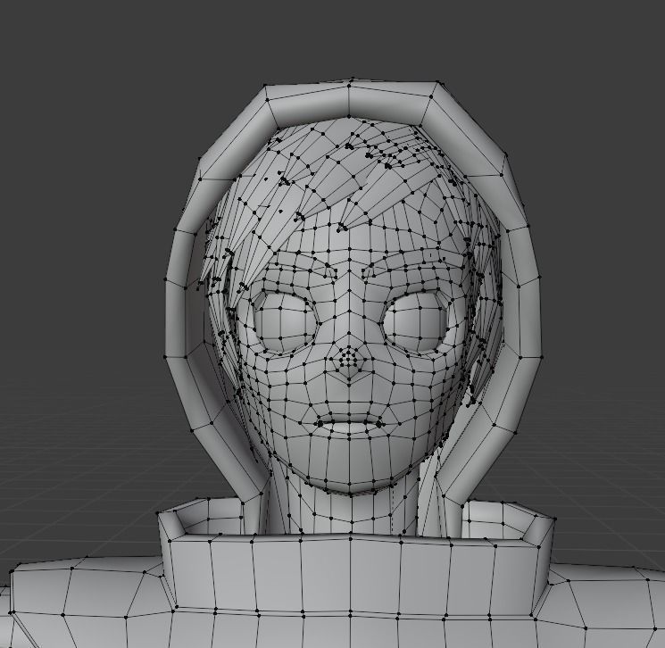 Anime Style Male Character Low-poly 3D model_7