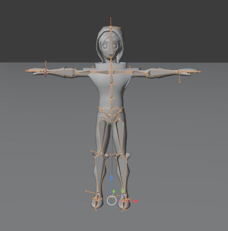 Anime Style Male Character Low-poly 3D model_1