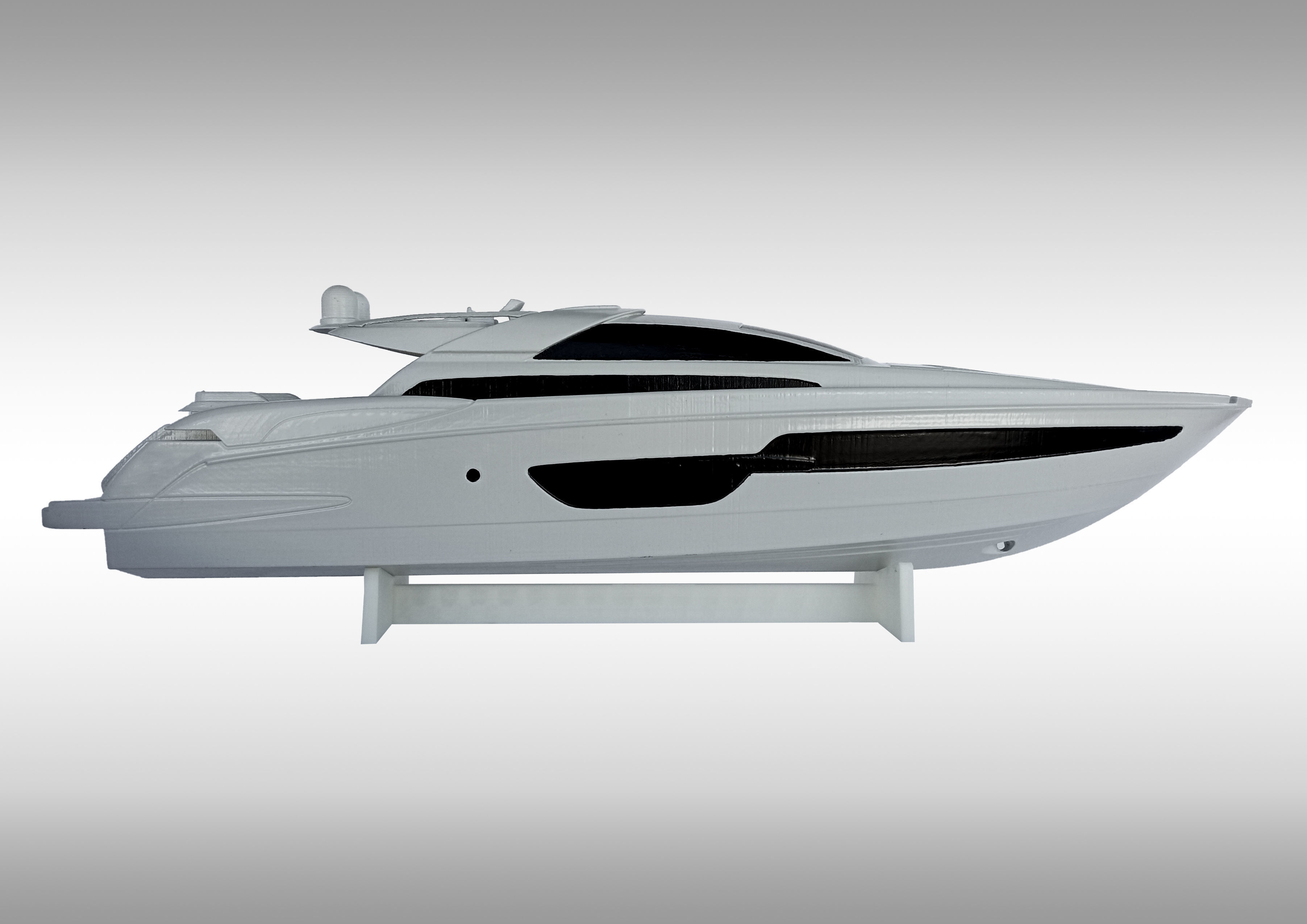 Riva 88 Domino Yacht - Render and 3D print 3D model_13